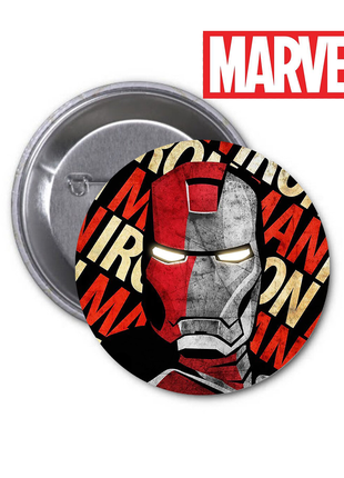 Значок marvel iron man марвел залізна людина