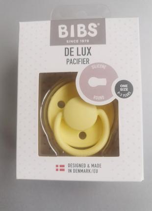 Соска пипка bibs de lux silicone sanshine 0-36 міс силіконова