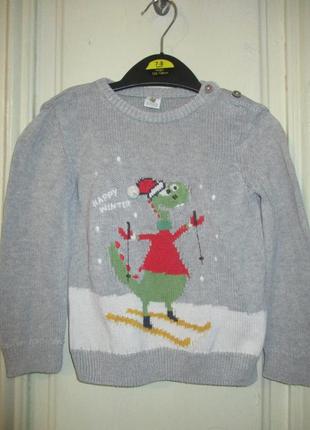 Реглан новогодний.12-18мес.рост 86см