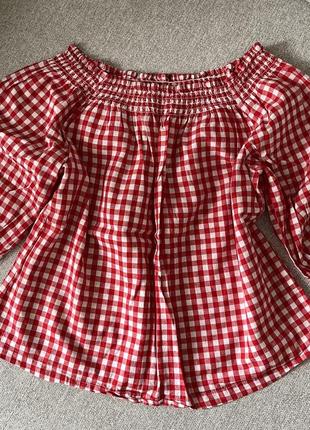 🧿невероятная блуза в клетку🧿