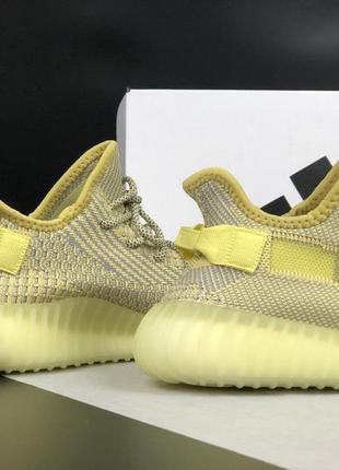 Женские кроссовки adidas yeezy boost 350 салатовые