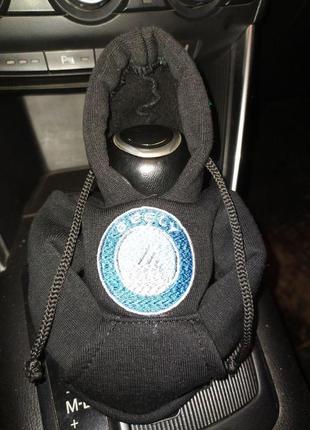Чехол кофта худи аксессуар на кпп car hoodie geely джили черный подарок автомобилисту 10070