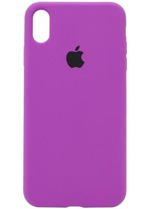 Оригинальный чехол silicone case для iphone x/xs (purple)