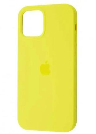 Оригинальный чехол silicone case для iphone 12 (lemon)