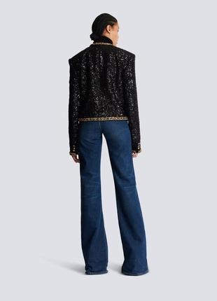 Жакет черный женский блестящий