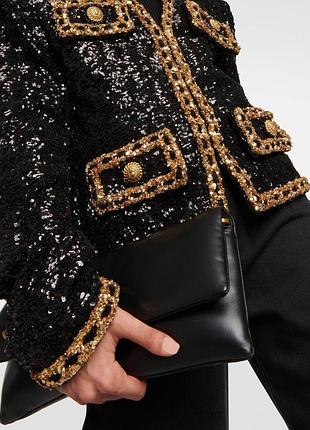 Жакет черный женский блестящий