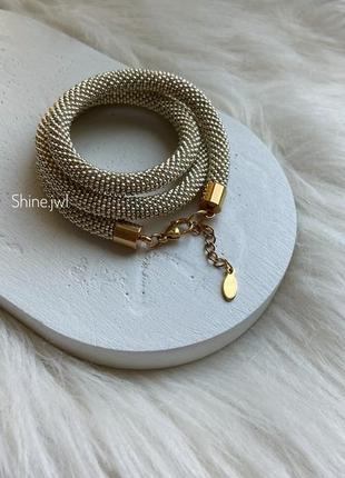 Жгут на шею из бисера