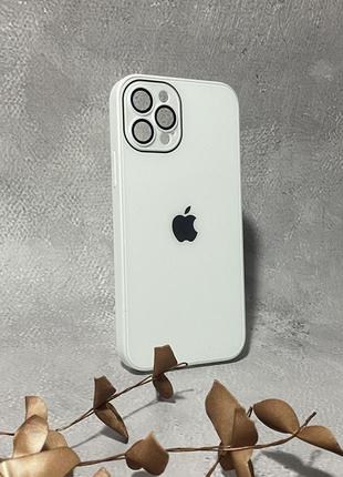 Чехол 9d ag-glass case для iphone 12 pro pearly white