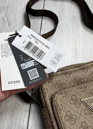 Чоловіча сумочка через плече guess vezzola smart оригінал міні-кросбодді9 фото