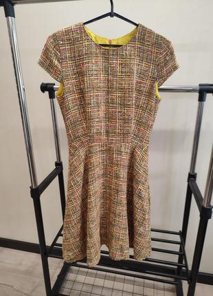 Платье твидовое zara