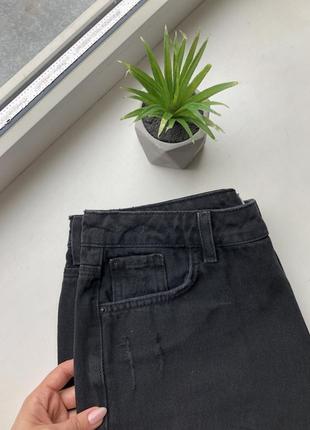 Якісні плотні джинсові шорти висока посадка10 фото