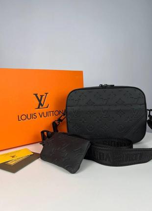 Мужская сумка через плечо луи витон стильная сумка-мессенджер 3 в 1 louis vuitton, классическая ежедневная