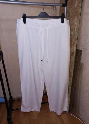 Нові брюки-палаццо суміш льон +віскоза 58-60 розмір2 фото