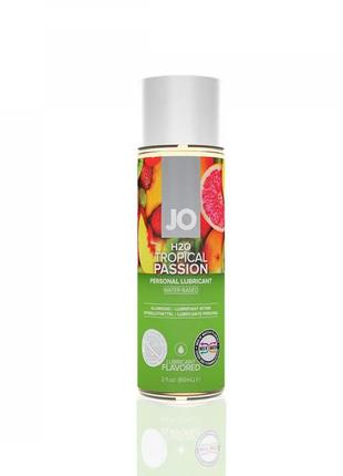 Смазка на водной основе system jo h2o - tropical passion (60 мл) без сахара, растительный глицерин