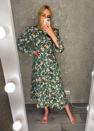 Платье миди в цветочный принт от nasty gal