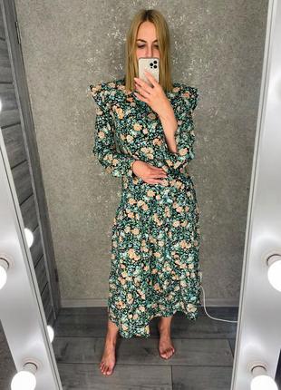 Сукня міді в квітковий принт від nasty gal3 фото