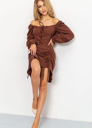 Плаття, колір коричневий, 176r10381 фото