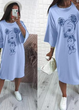 Плаття футболки мікі. розмір 42-50