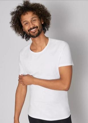 Коттонова, бавовняна, хлопкова футболка sloggi s s implicity біла