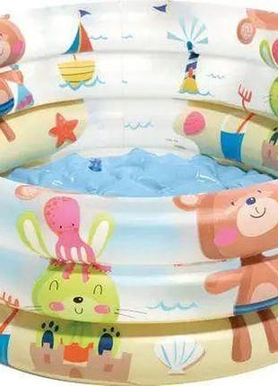 Дитячий надувний басейн intex, басейн круглий на 33 л