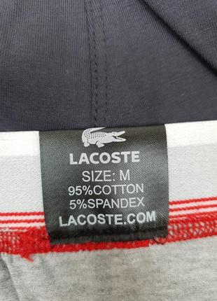 Набір чоловічих трусів в коробці 3шт lacoste dark. труси брендові лакосте дарк. чоловічі труси боксери з бавовни3 фото