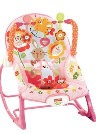 Fisher-price кресло - скалка кролик infant to toddler rocker, bunny