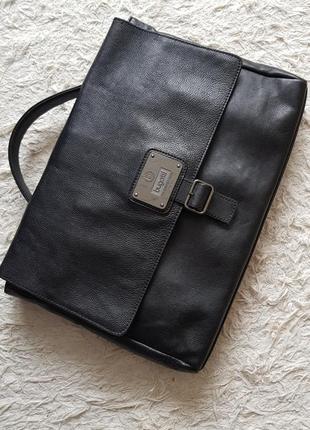 Шкіряна сумка-портфель bugatti6 фото