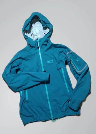 Жіноча стрейчова трекінгова мембранна куртка jack wolfskin texopore. m
стан ідеальний