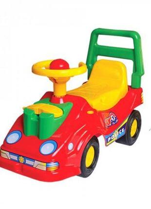 Машинка-каталка технок з телефоном (червона) від polinatoys