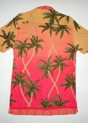 Рубашка  гавайская primark regular fit viscose гавайка (s) 2