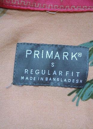 Рубашка  гавайская primark regular fit viscose гавайка (s) 5