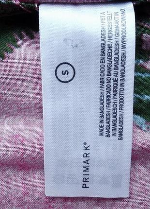 Рубашка  гавайская primark regular fit viscose гавайка (s) 7