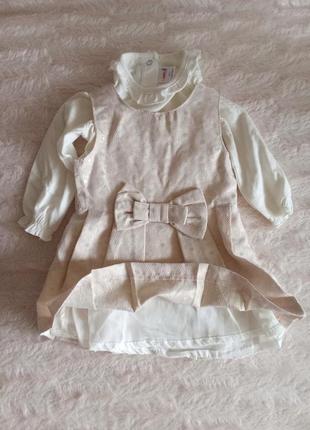 Детский набор курточка+сарафан с лонгсливом4 фото