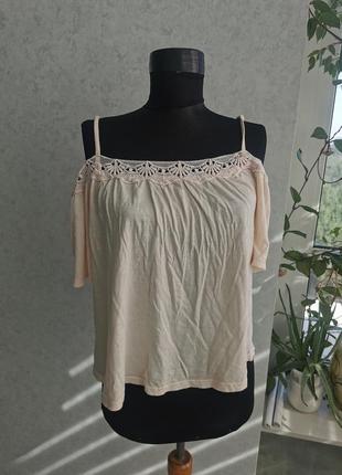 Ніжна блуза з трикотажного котону