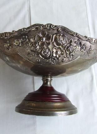 Цукерниця меляр або посріблення раз. 33 х 16 х 16 см. 1980 рр. зір вага 1000 гр.