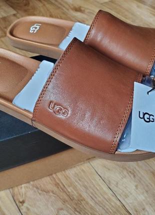 Шкіряні шльопки слайди ugg bennison slide ii розмір us9 (41-42)