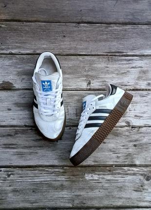 Adidas samba. adidas. кожаные кроссовки. кроссовки женские. кроссовки5 фото