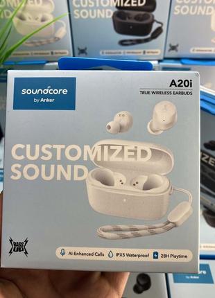 Навушники anker soundcore a20i/bluetooth 5.3/9+28ч/гарнитура/tws