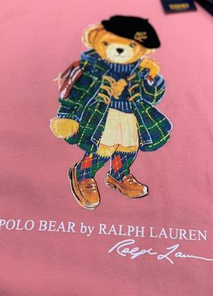 Женская футболка polo ralph lauren розовая