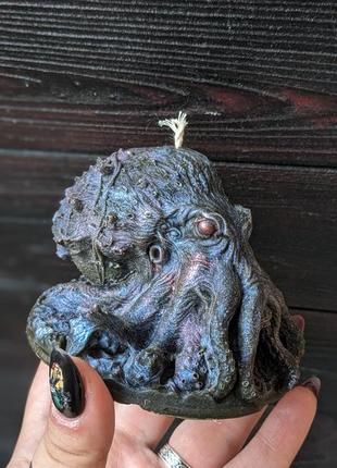 Свеча из пчелиного воска кракен, креатив