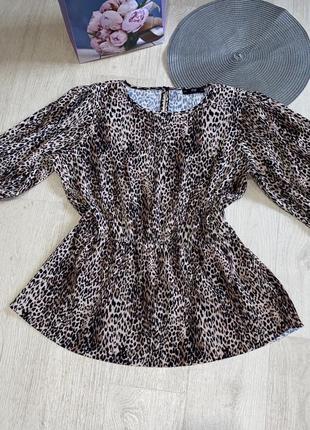 Блуза трендовая леопардовый принт