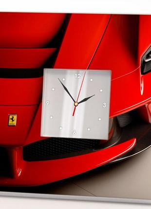 Стильные часы с спортивным авто "ferrari. феррари" для водителей и автолюбителей