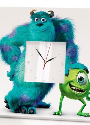 Годинник "корпорація монстрів. саллі і майк" подарунок на день народження, прикраса в дитячу кімнату, ігрову