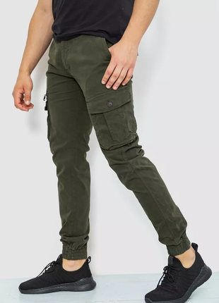 Штани карго чоловічі, колір хакі, 244r20733 фото