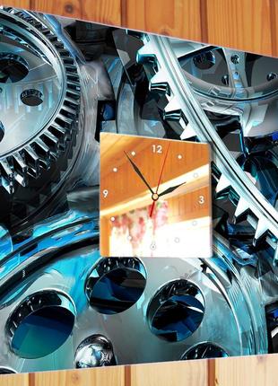 Годинник з малюнком "стімпанк шестерінки" офіс, клуб, бар, ресторан, кафе2 фото