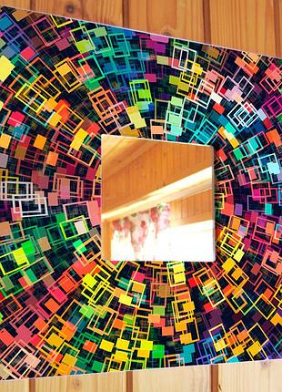 Декоративне дзеркало «абстракція» прикраса інтер'єру в спальню, офіс, квартиру, будинок, подарунок