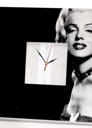 Часы "мэрилин монро. marilyn monroe" необычный арт подарок, украшение спальни, офис, клуб, бар, ресторан, кафе