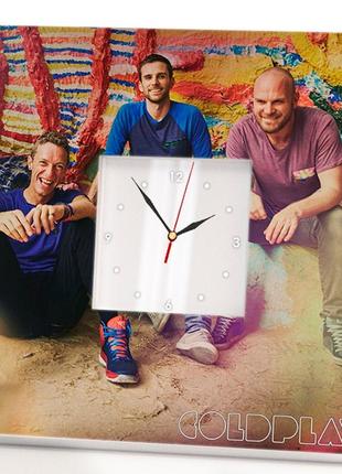 Часы "coldplay" подарок для фанатов, музыкантов и любителей рок музыки, декор в бар, клуб, студию, спальню