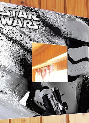 Декоративное зеркало "звёздные войны. star wars" подарок для фанатов кинофильма, декор для спальни, детской