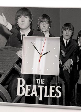 Часы "the beatles" оригинальный подарок для фанатов, музыкантов и любителей рок музыки, украшение в бар, клуб